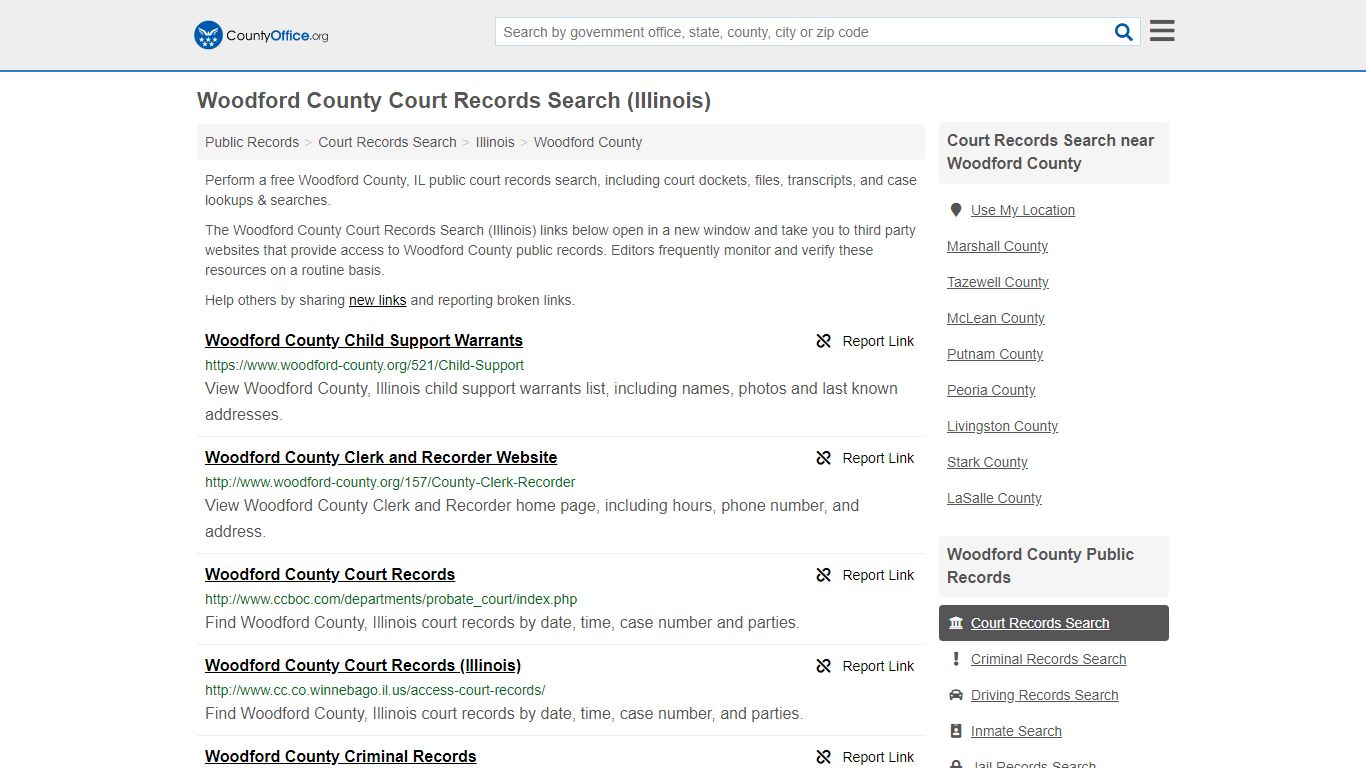 Court Records Search - Woodford County, IL (Adoptions ...